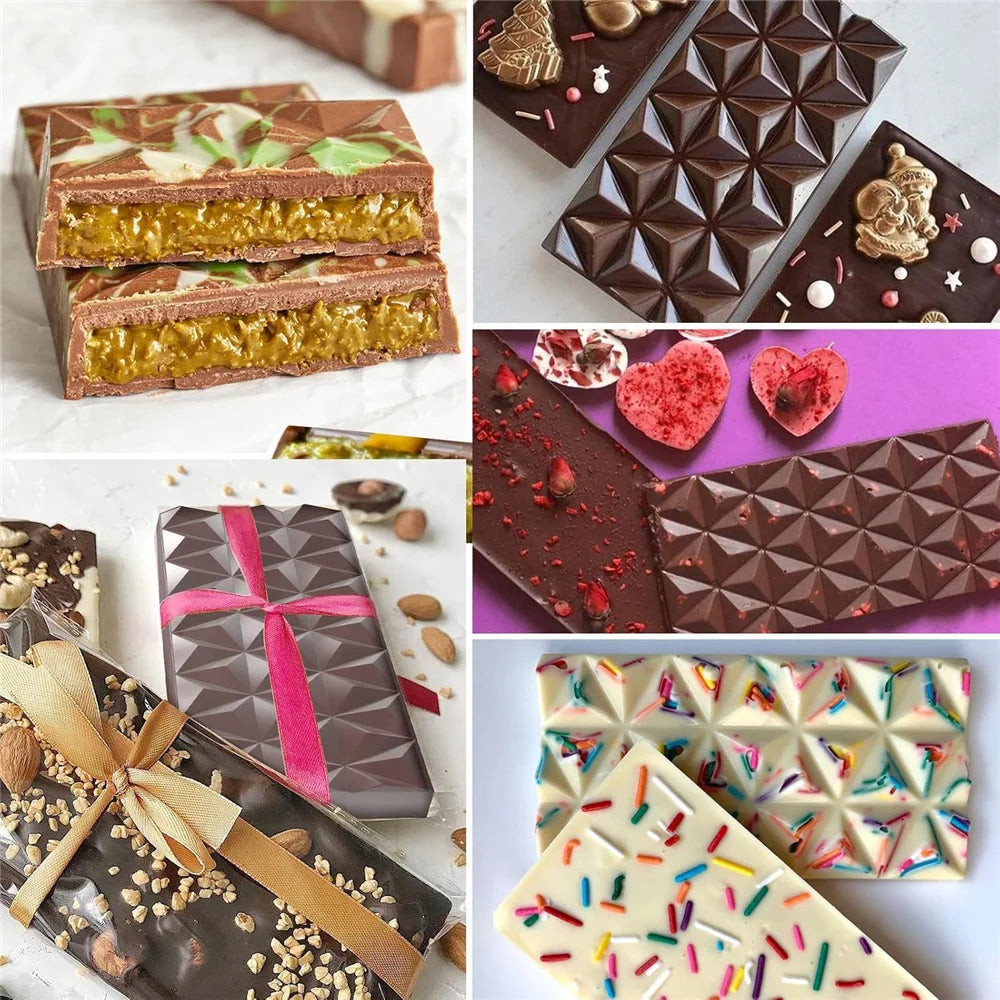 Chocolate Bar Mold Deep Dubai Break Apart Candy Molds