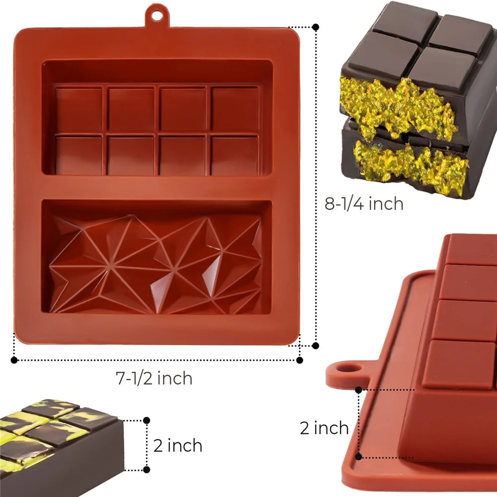 Chocolate Bar Mold Deep Dubai Break Apart Candy Molds