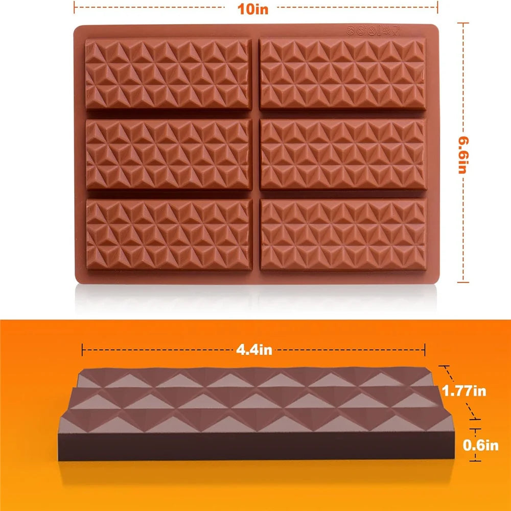 Chocolate Bar Mold Deep Dubai Break Apart Candy Molds