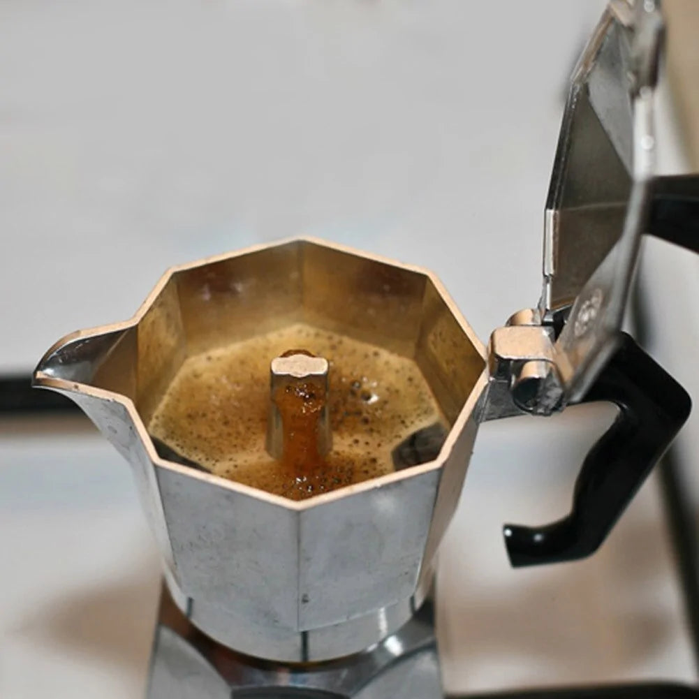 Cafetera espresso portátil de aluminio