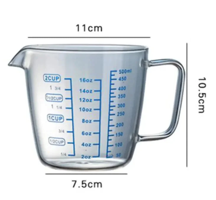 Borosilicate Glass Measuring Cup