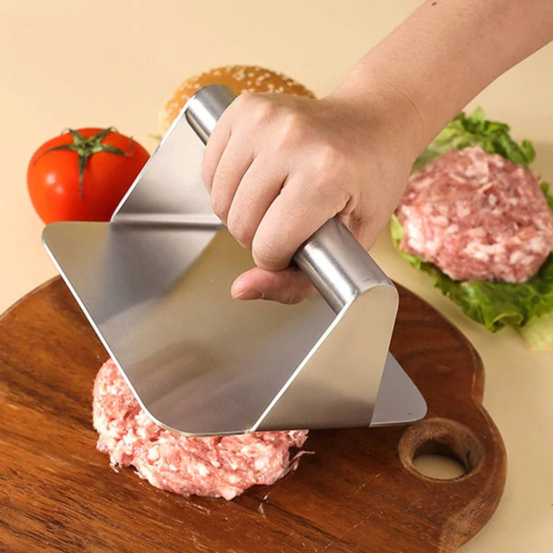 Hamburger Press 304 Stainless Steel Non-Stick Meat Beef Grill Burger Press Patty Maker