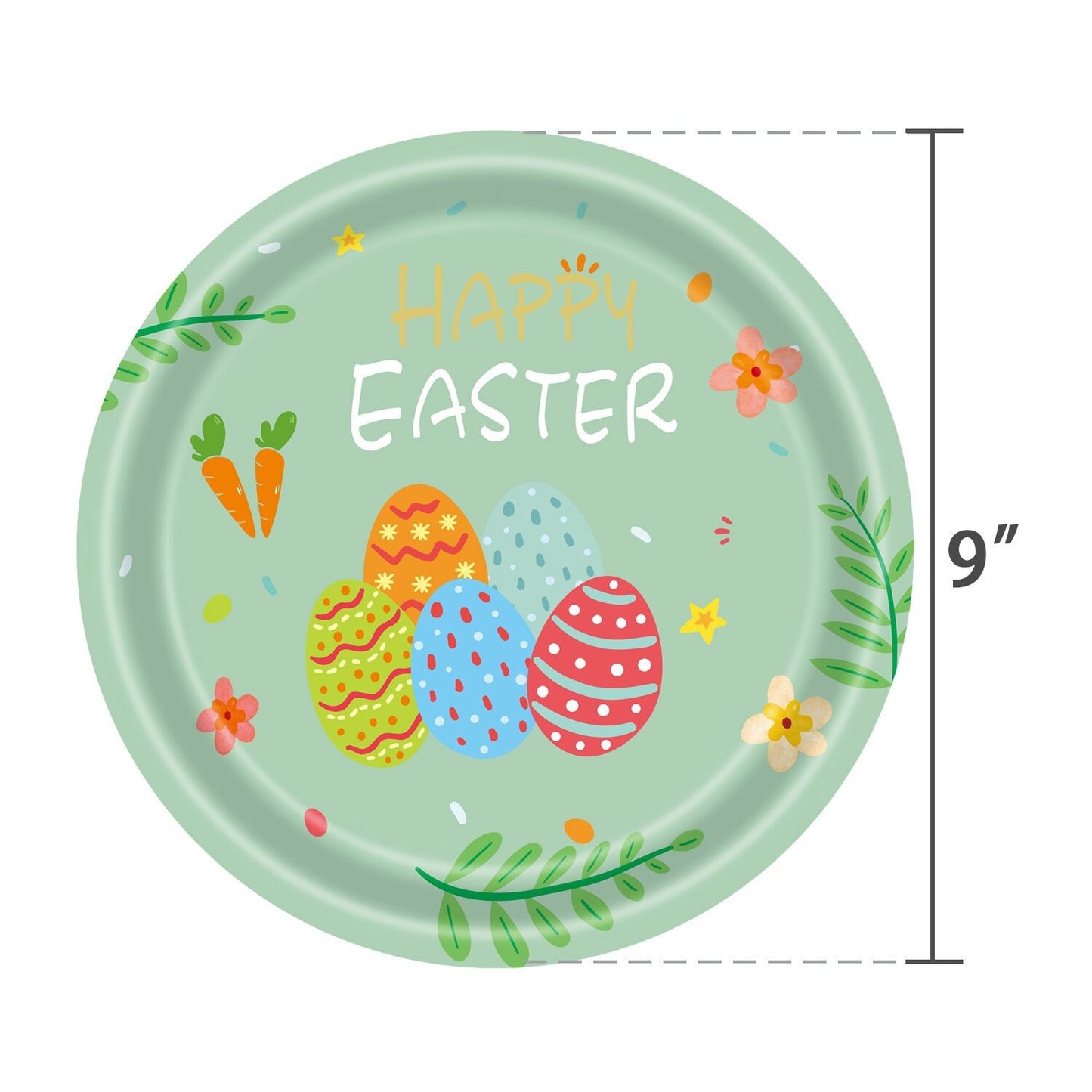 Easter Bunny Egg Festival Party Supplies Dinner Plate