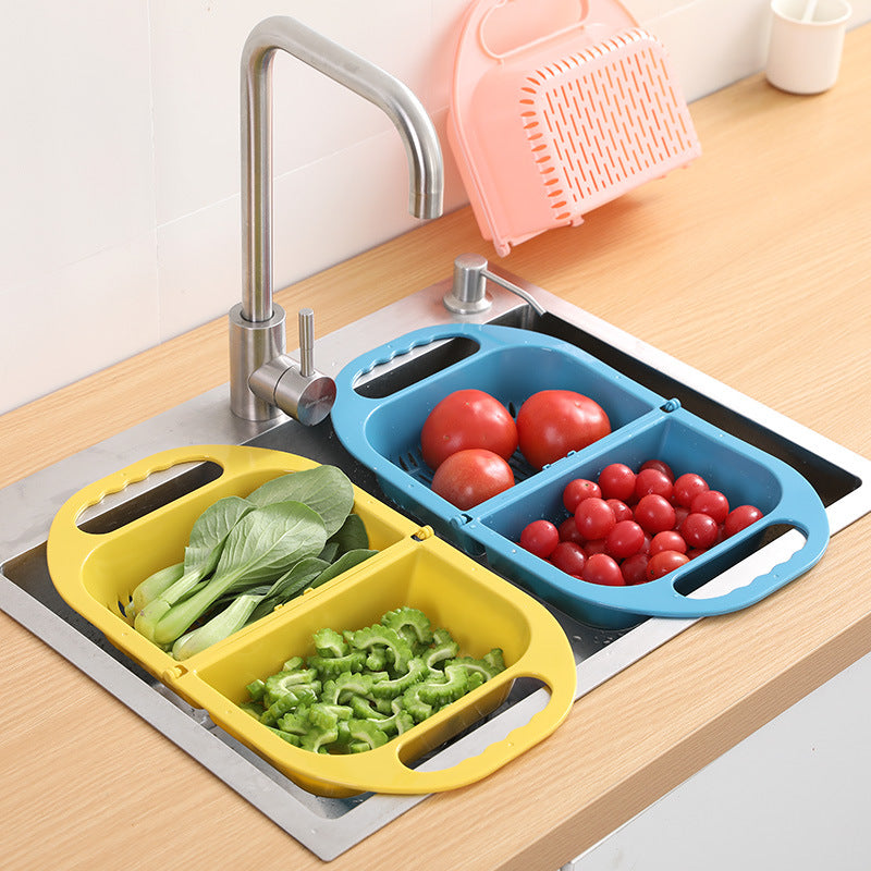 Foldable Plastic Vegetable Washbasin Amoy Vegetable