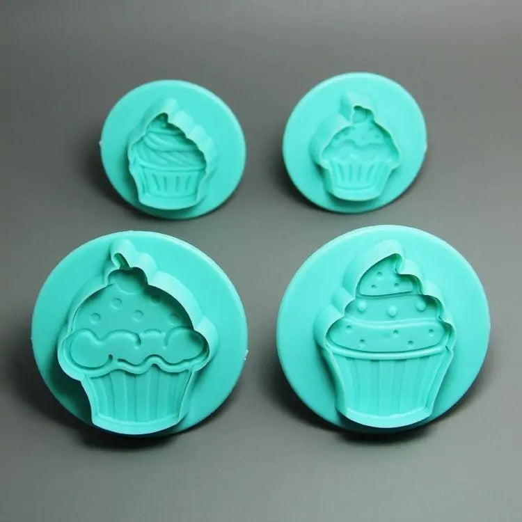 Cupcake 4 Piece Plunger Set