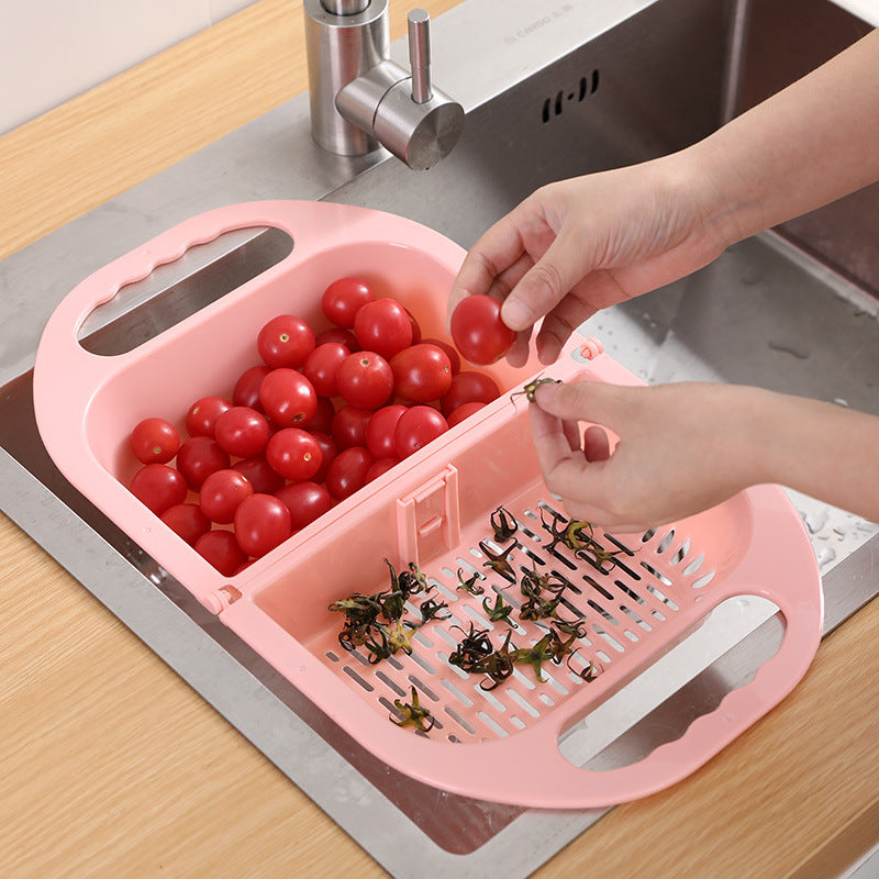 Foldable Plastic Vegetable Washbasin Amoy Vegetable