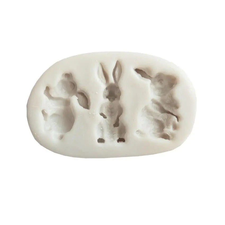 Rabbit Silicone Mold Fondant Cake