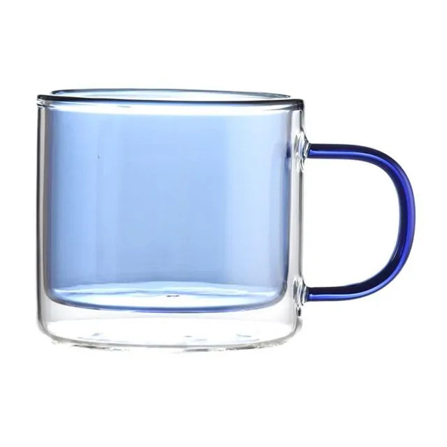 Heat Resistant Double Wall Glass Tea Cup