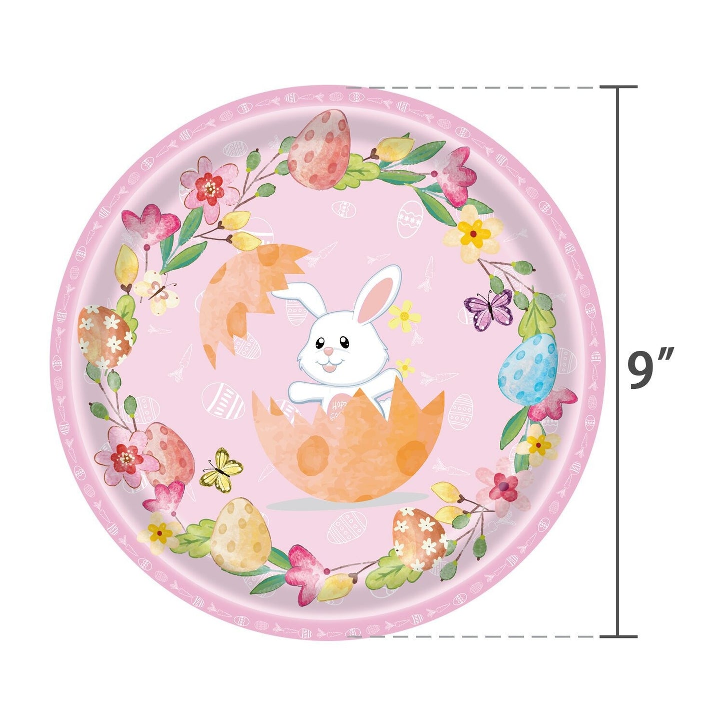 Easter Bunny Egg Festival Party Supplies Dinner Plate