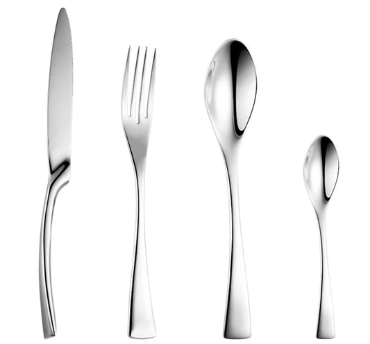 Stainless Steel Black Cutlery Set