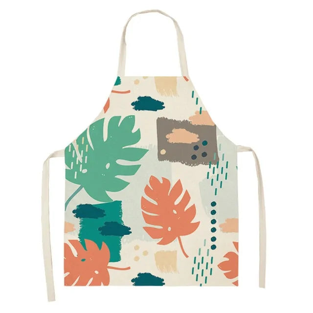 Delantal de cocina con estampado de cactus