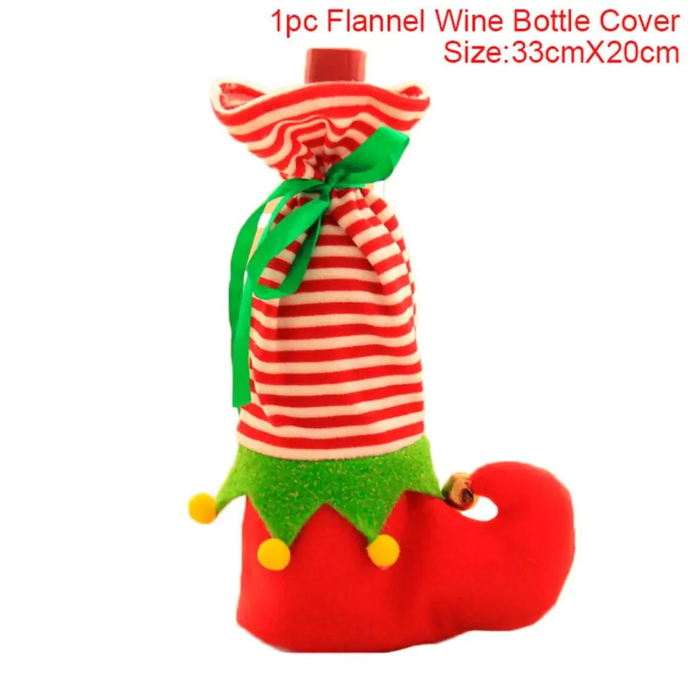 Santa Claus Wine Bottle Cover