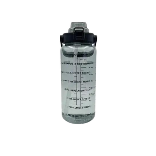 Portable Water Bottle Plastic Cup With Straw