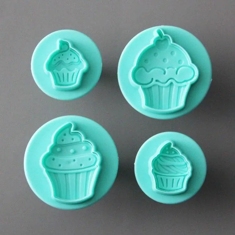 Cupcake 4 Piece Plunger Set