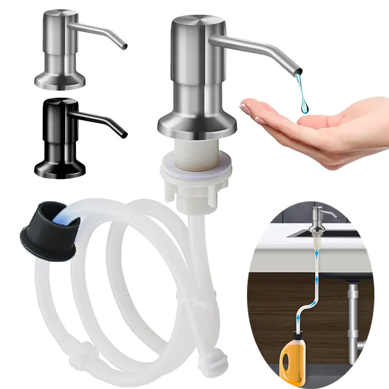 Stainless Steel Soap Dispenser Kit