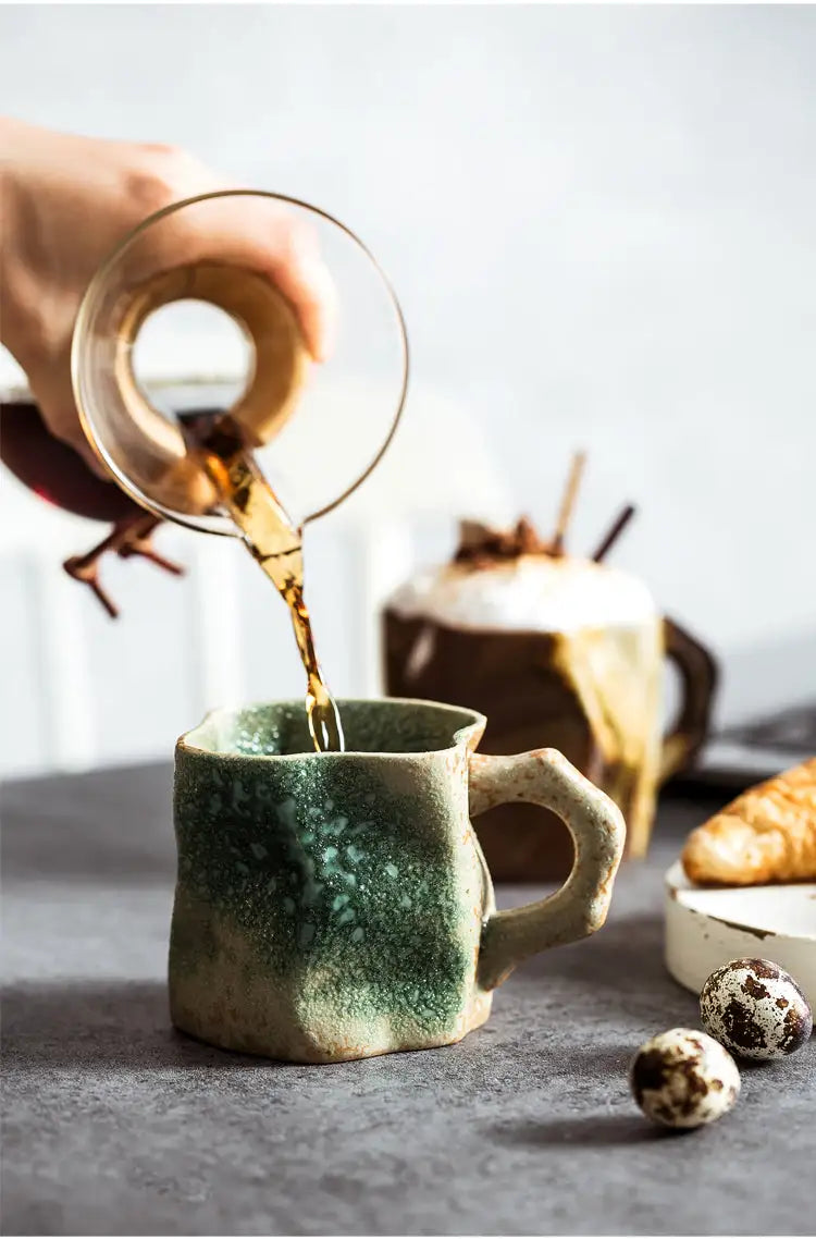 Onregelmatige vorm keramische thee- en koffiekopjes