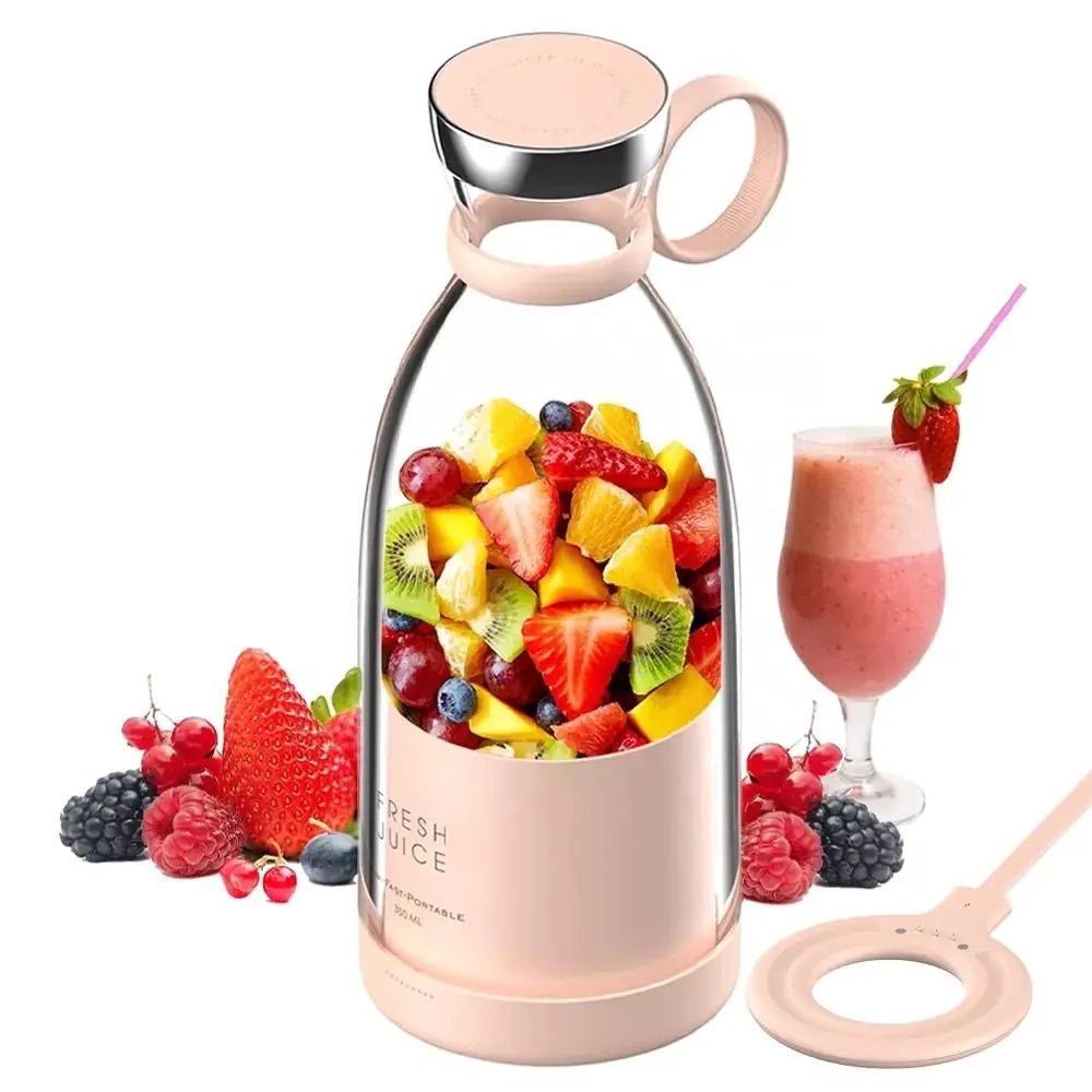 Wireless Charging Mini Blender: Fruit Mixer