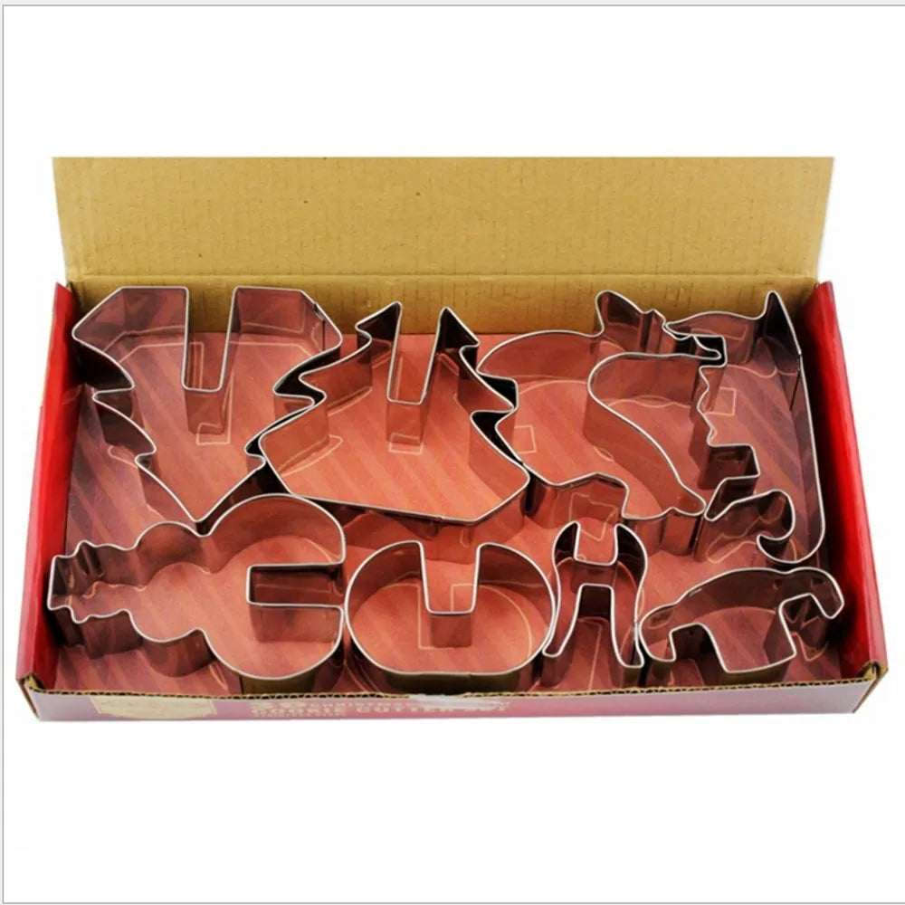 3D Christmas Cookie Cutter Set