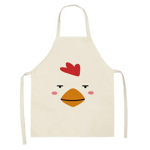 Cartoon Animal Pattern Oilproof Apron