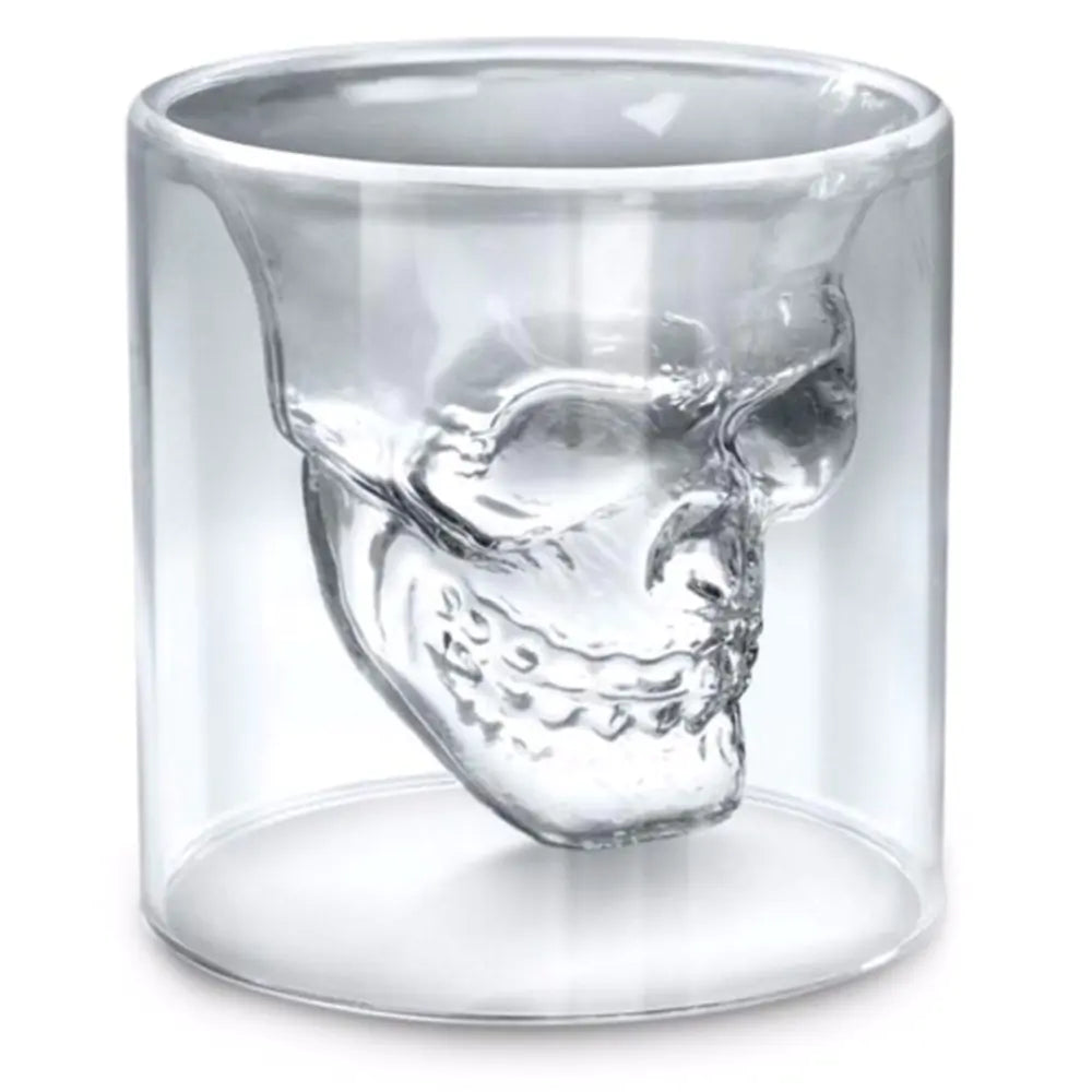 Vaso de chupito con forma de calavera