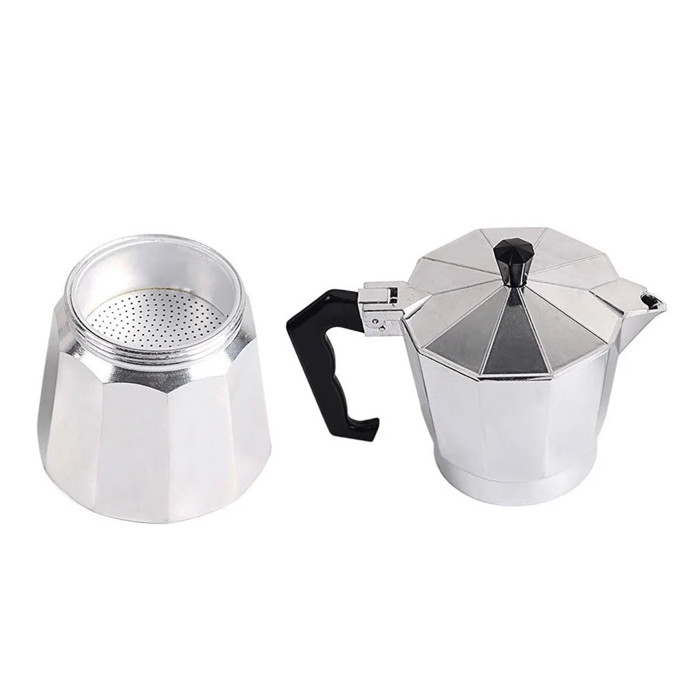 Cafetera espresso portátil de aluminio