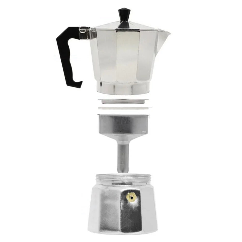 Cafetera espresso portátil de aluminio