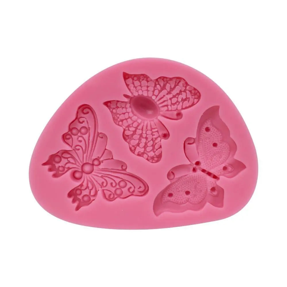 Molde de silicona para fondant de mariposas