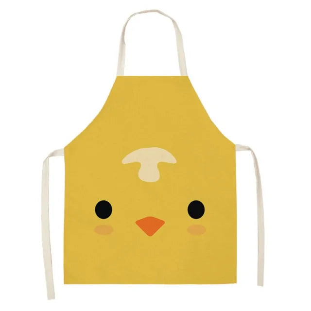 Cartoon Animal Pattern Oilproof Apron