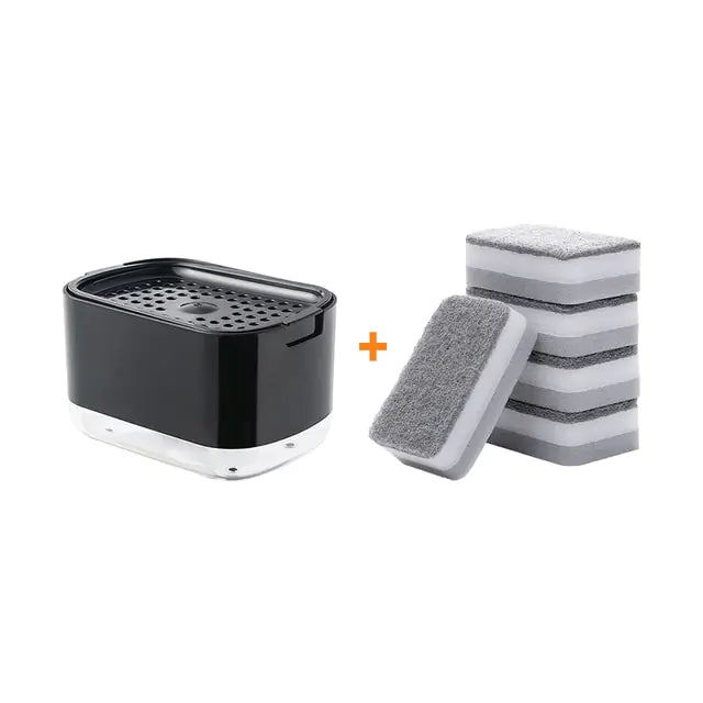 Dispenser Soap Container With Sponge Holder