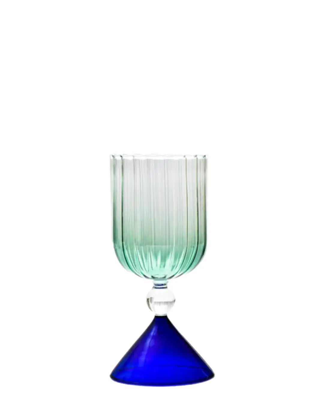 Blauw Oasis wijnglas