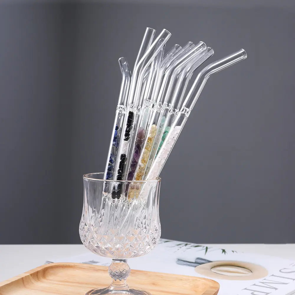 Crystal Gemstone Straw