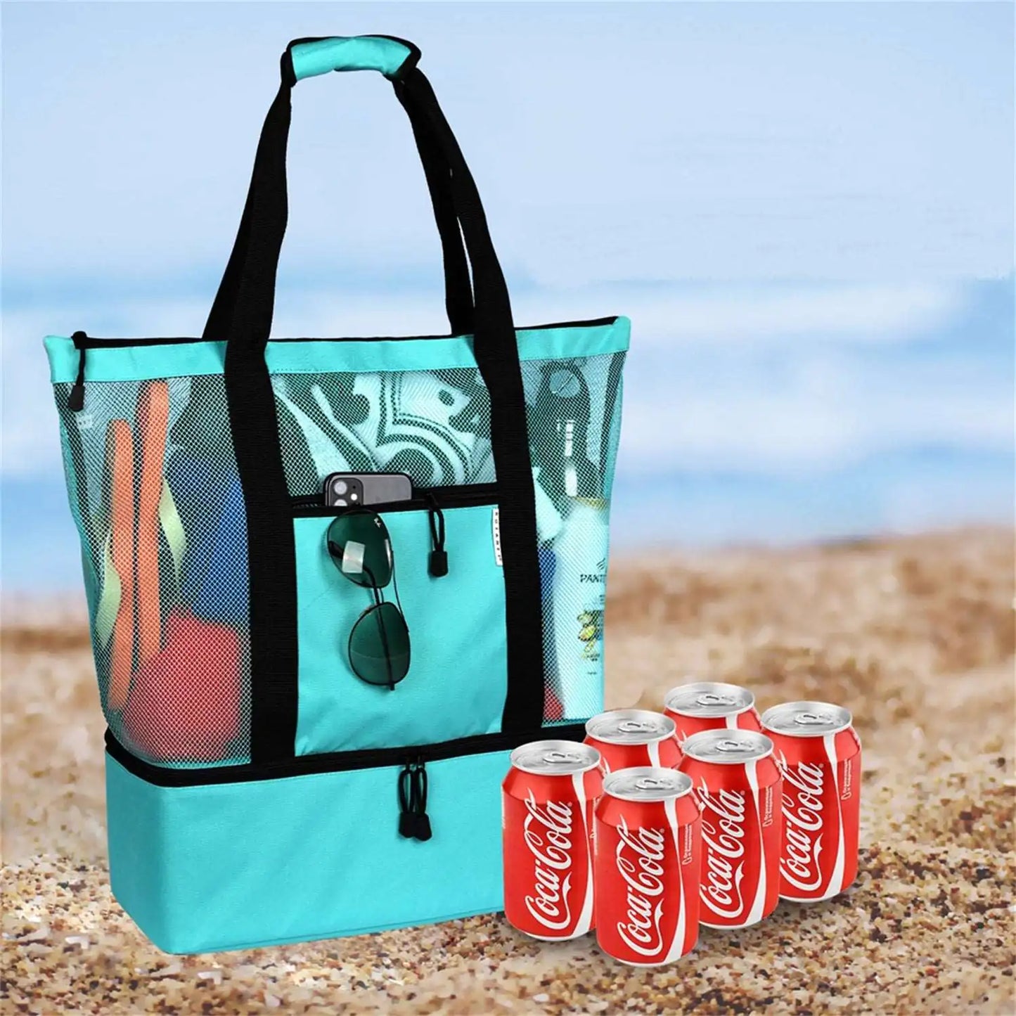 Bolsa de playa con bolsa térmica