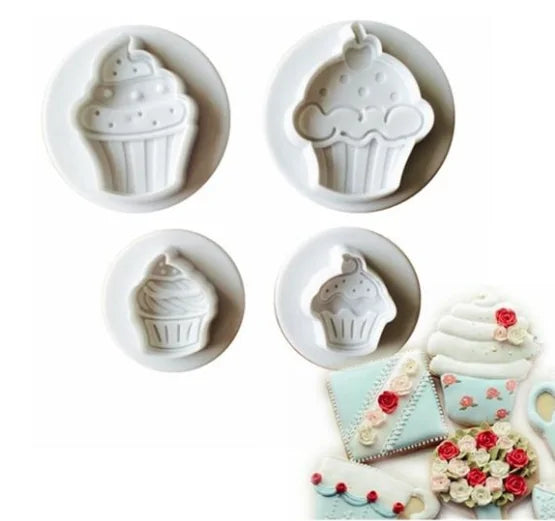 Cupcake 4 Piece Plunger Set