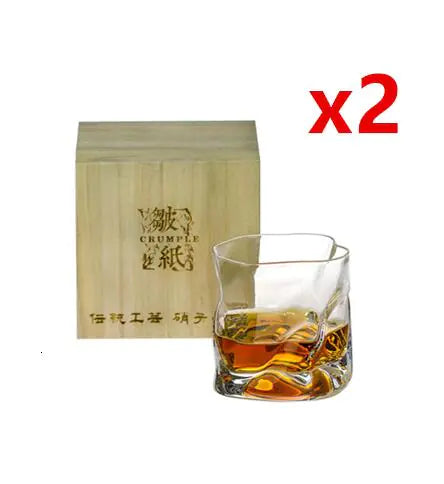 Crumple Japanse Stijl Whiskey Glas