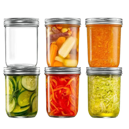 Wide-Mouth Mason Jars