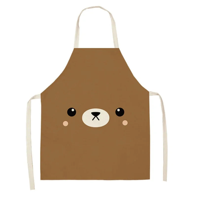 Cartoon Animal Pattern Oilproof Apron