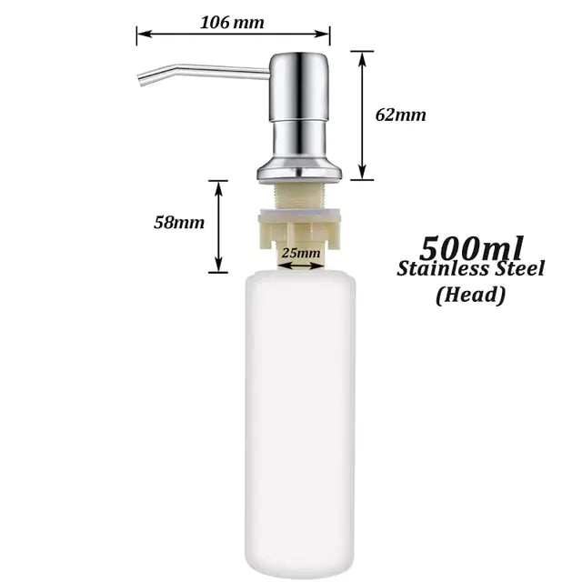 Stainless Steel Soap Dispenser Kit