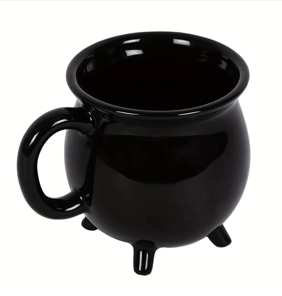 Sorbos espeluznantes: taza de café de cerámica con forma de bruja para la alegría de Halloween