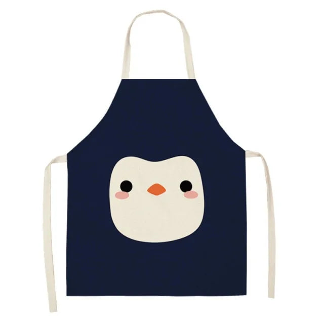 Cartoon Animal Pattern Oilproof Apron