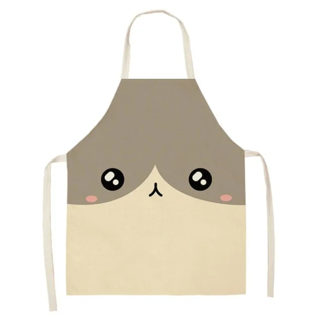 Cartoon Animal Pattern Oilproof Apron