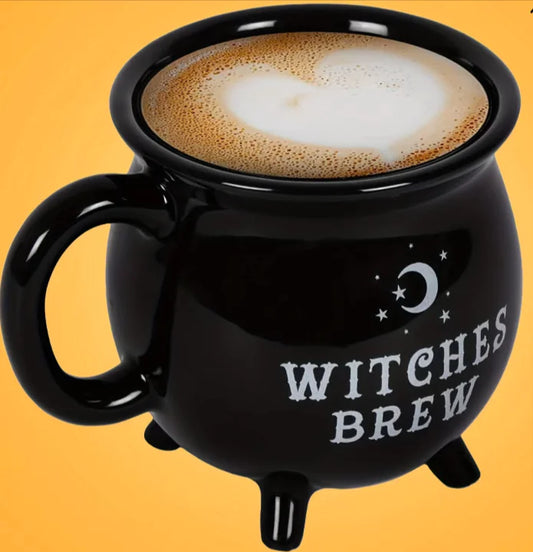 Sorbos espeluznantes: taza de café de cerámica con forma de bruja para la alegría de Halloween