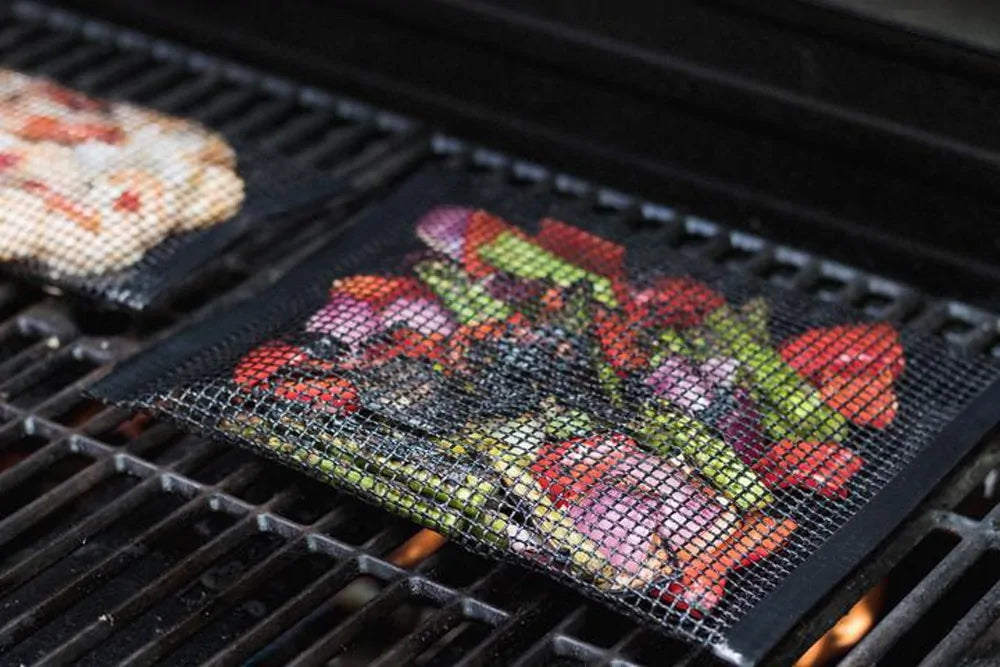 Nueva bolsa de malla antiadherente para asar a la parrilla, herramienta para picnic al aire libre