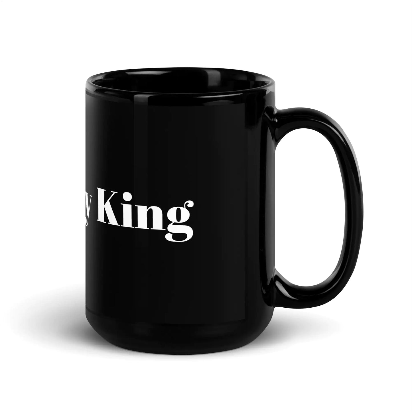 Taza negra brillante