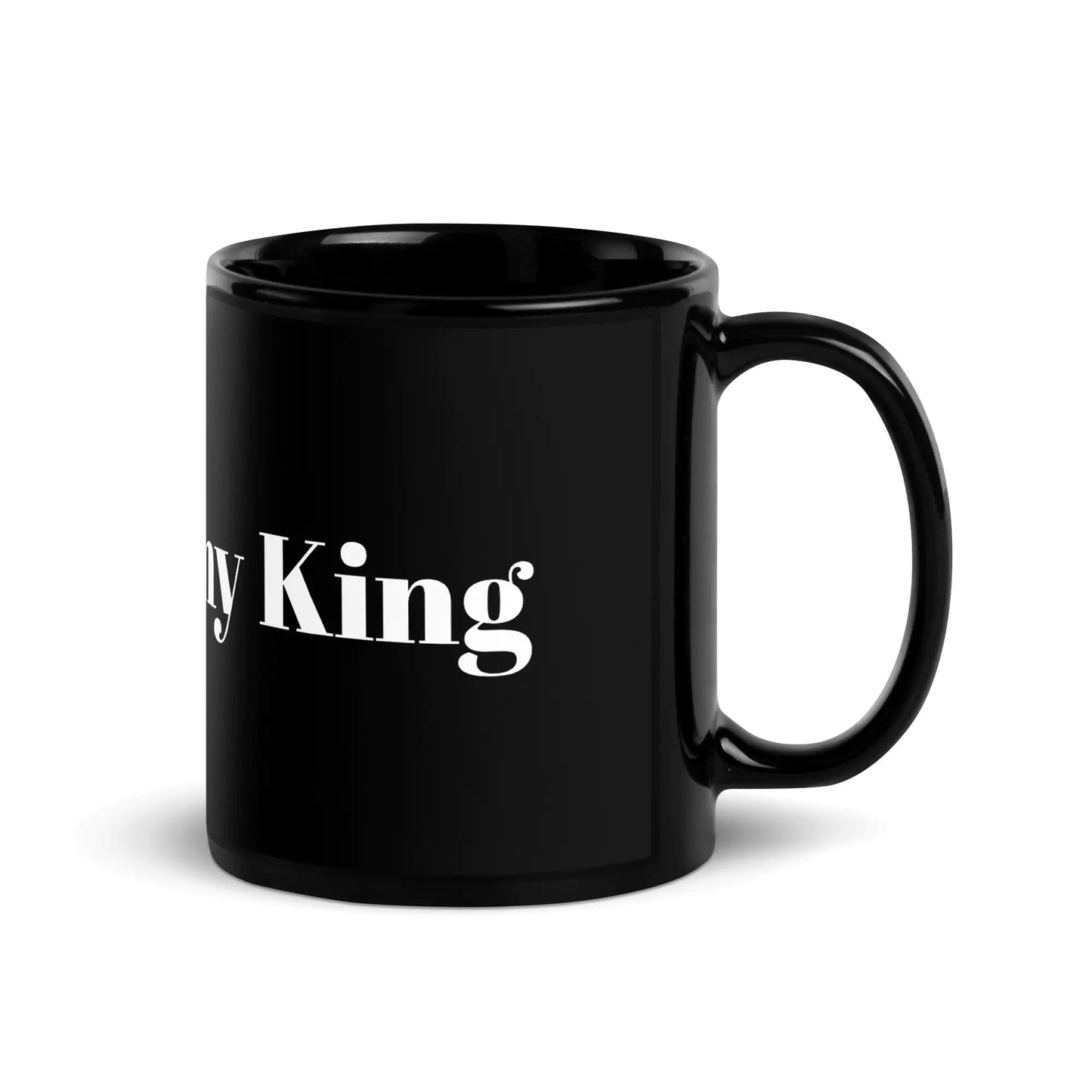 Taza negra brillante