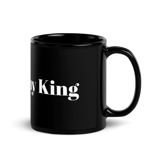 Taza negra brillante