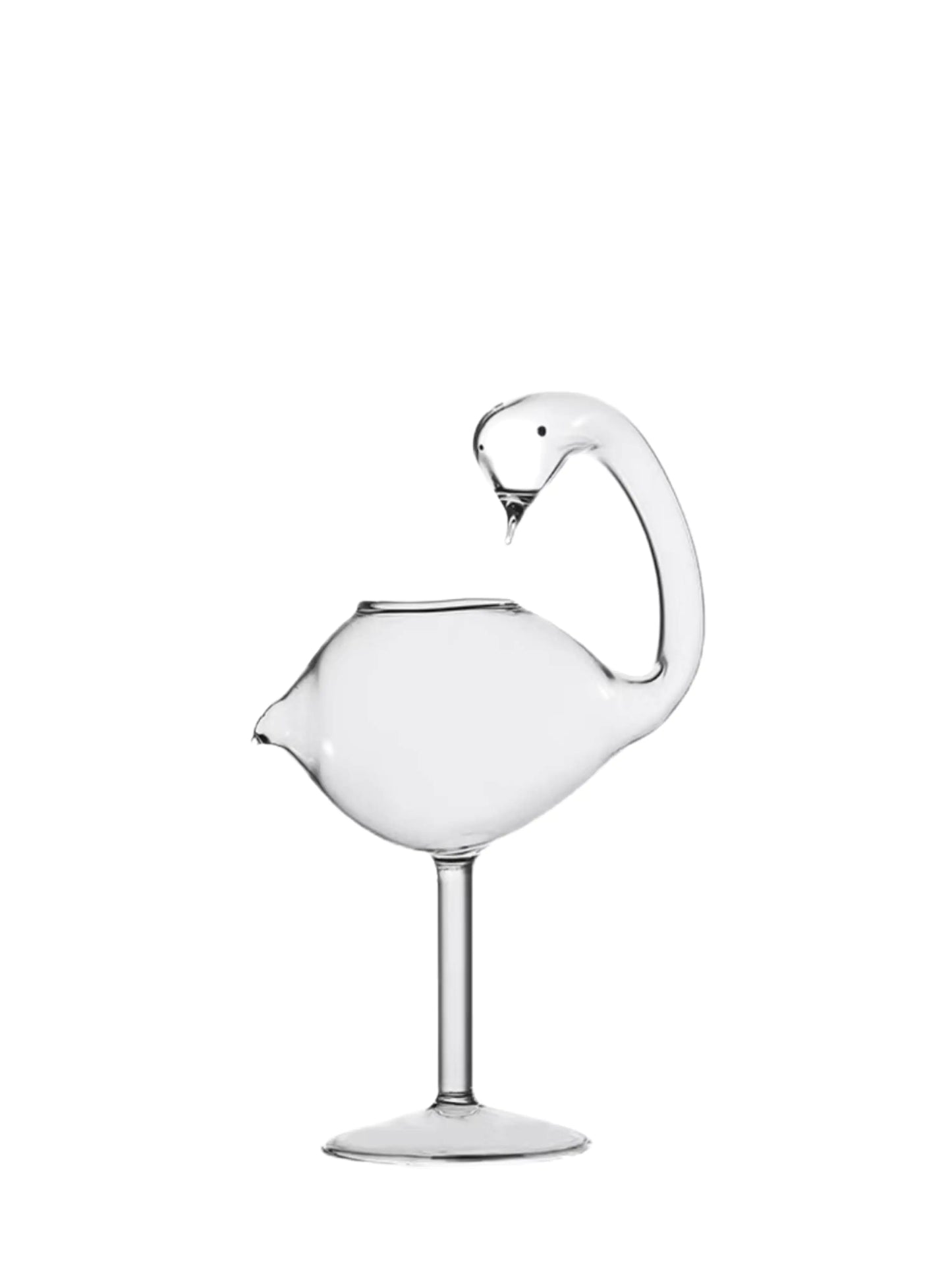 Copa de cóctel con forma de cisne