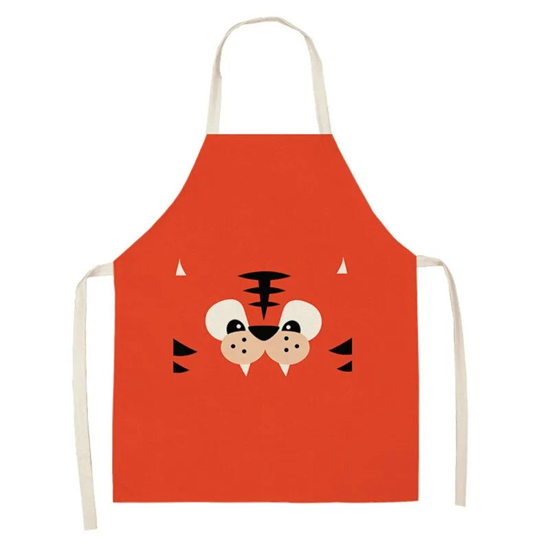 Cartoon Animal Pattern Oilproof Apron