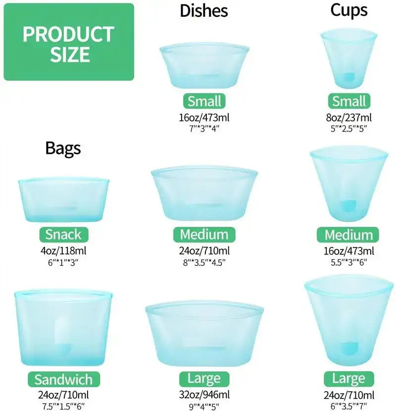 Silicone Food Storage Bag Reusable