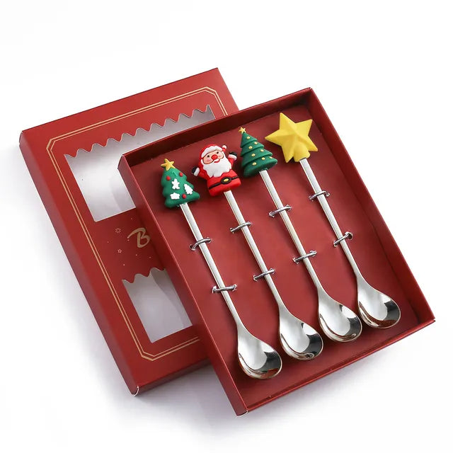 Christmas Cutlery Set: Festive Spoon and Fork