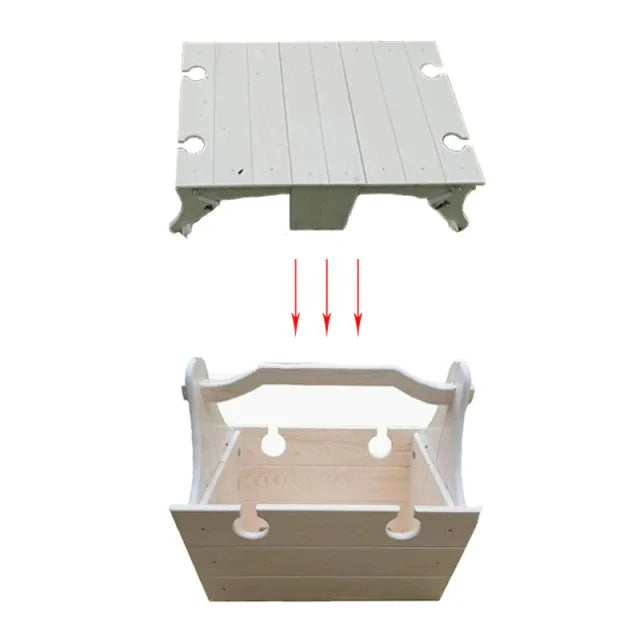 Cesta de picnic plegable / mesa